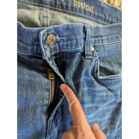 7 For All Mankind Men's Jeans (38x32) Bootcut Denim Medium Wash - Picture 3 of 7